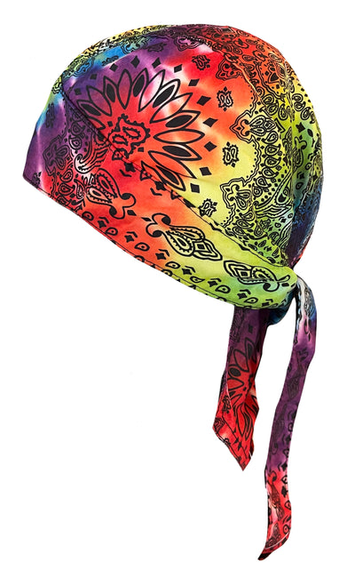 Danbanna Woodstock Tie Dye Skull Cap Durag Bandana Style