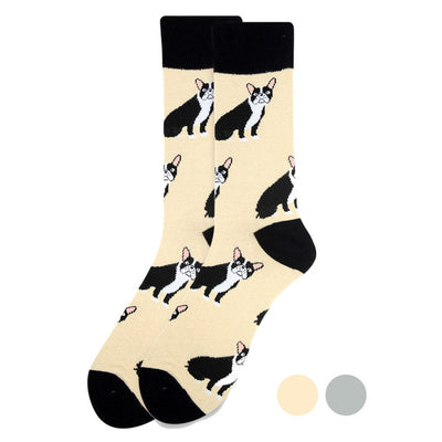 Funny Beige French Bulldog Dog Socks