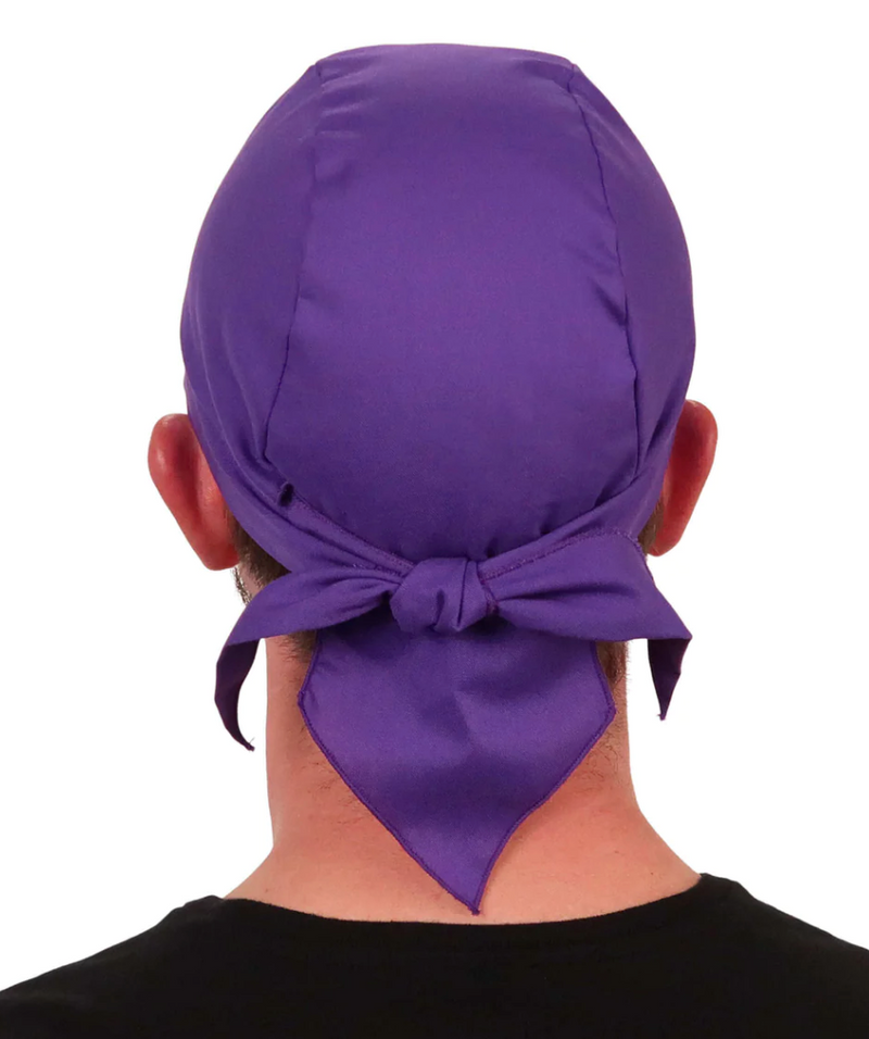 Solid Deep Purple Skull Cap Bandana Style