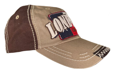 Texas Lone Star 6 Panel Baseball Cap Dad Hat Brown