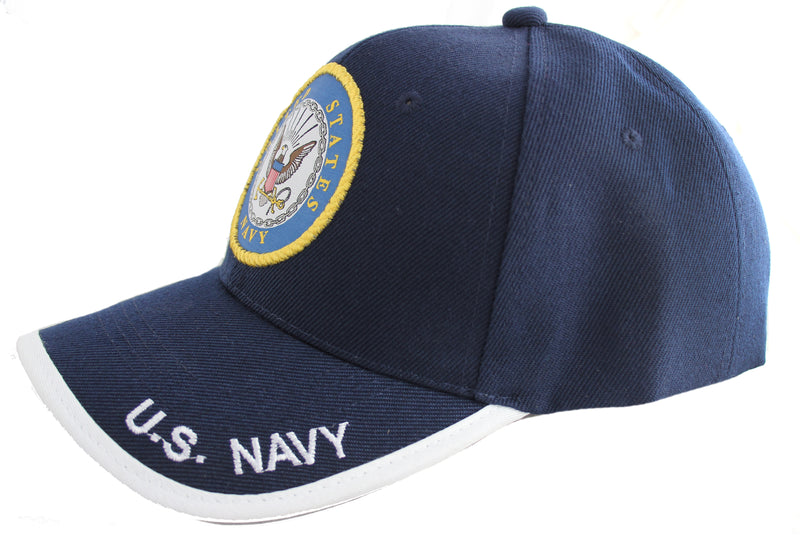 Navy Blue US Navy Emblem Baseball Cap Hat