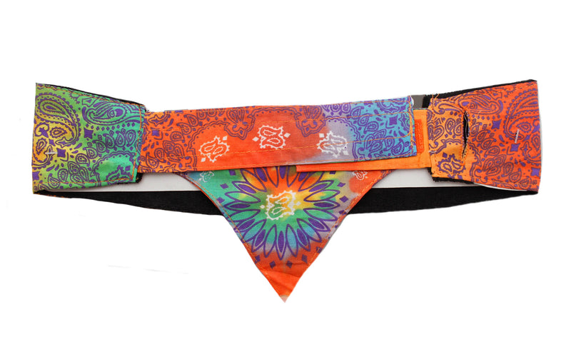 Woodstock Style Tie Dye Peace Chop Top Biker Doo Wrap Bandana