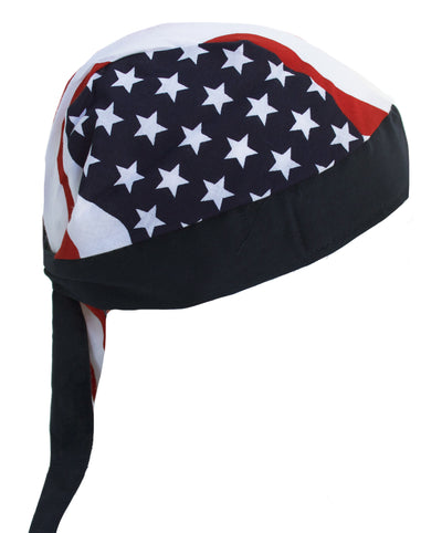 Stars & Stripes USA American Flag Skull Cap