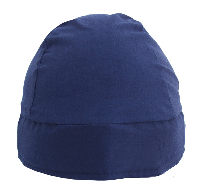 Solid Navy Blue Skull Cap Hat