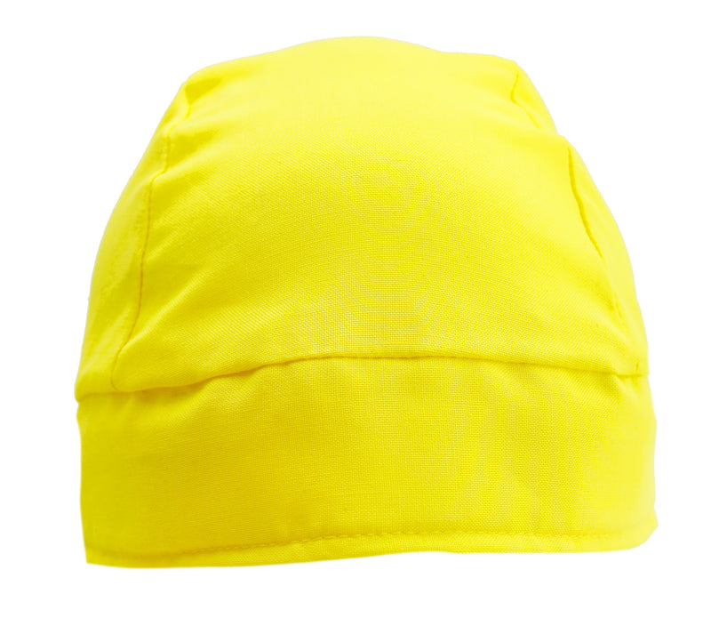 Solid Bright Yellow Skull Cap Bandana