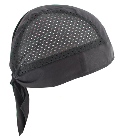 Adjustable Cool Mesh Air Flow Black Skull Cap Hat