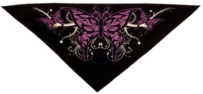 Black & Purple Butterfly Face Covering Face Mask