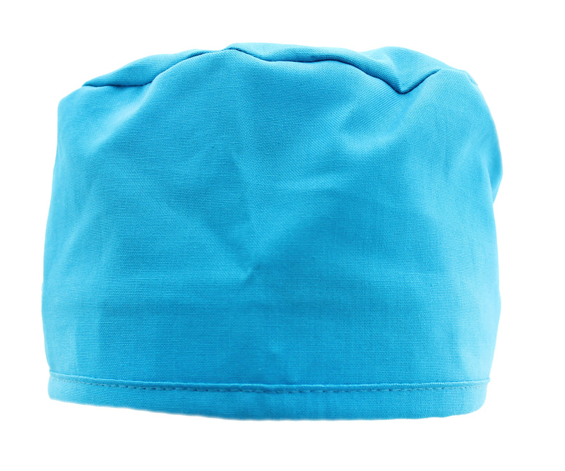 Vibrant Solid Turquoise Blue Scrub Cap