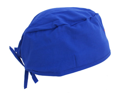 Royal Blue Physicians Symbol "Caduceus" Surgical Scrub Cap Hat
