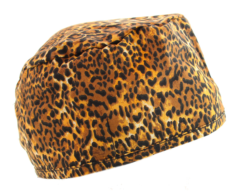 Sassy Leopard Animal Print Scrub Cap Hat