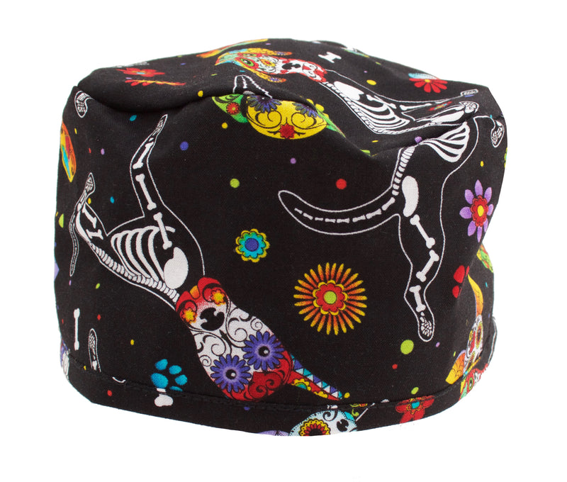 Funny Colorful X-Ray Dogs Surgical Scrub Cap Hat