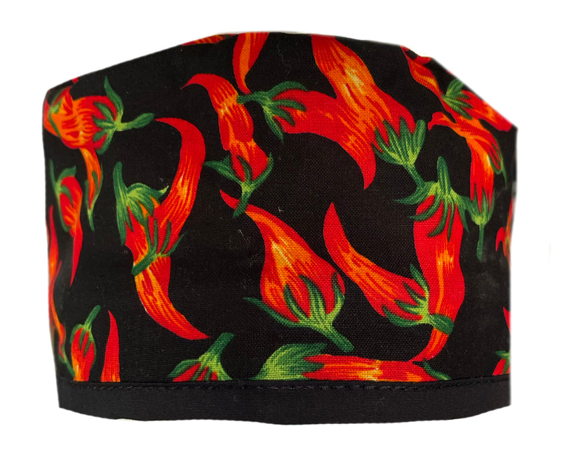 Spicy Red Hot Chili Peppers Surgical Scrub Cap Hat