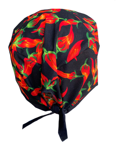Spicy Red Hot Chili Peppers Surgical Scrub Cap Hat