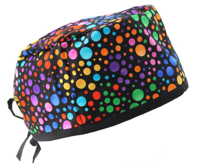Wild Colorful Dots Surgical Scrub Cap Hat