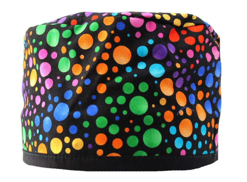 Wild Colorful Dots Surgical Scrub Cap Hat