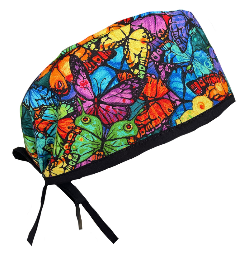 Butterfly Mania Scrub Cap Hat