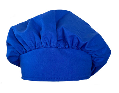 Banded Bouffant Solid Royal Blue Scrub Cap Hat