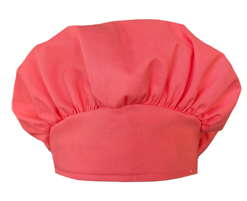 Banded Bouffant Solid Coral Peach Scrub Cap Hat