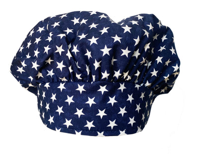Banded USA Navy Bouffant Stars Surgical Scrub Cap Hat