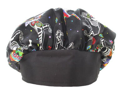 Banded Bouffant Fun X-Ray Dog Scrub Cap Hat