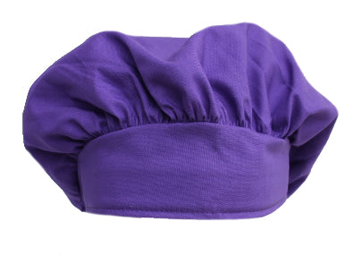 Solid Purple Bouffant Surgical Scrub Cap