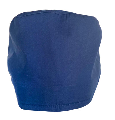 Cord Lock Bouffant Navy Blue Scrub Cap Hat