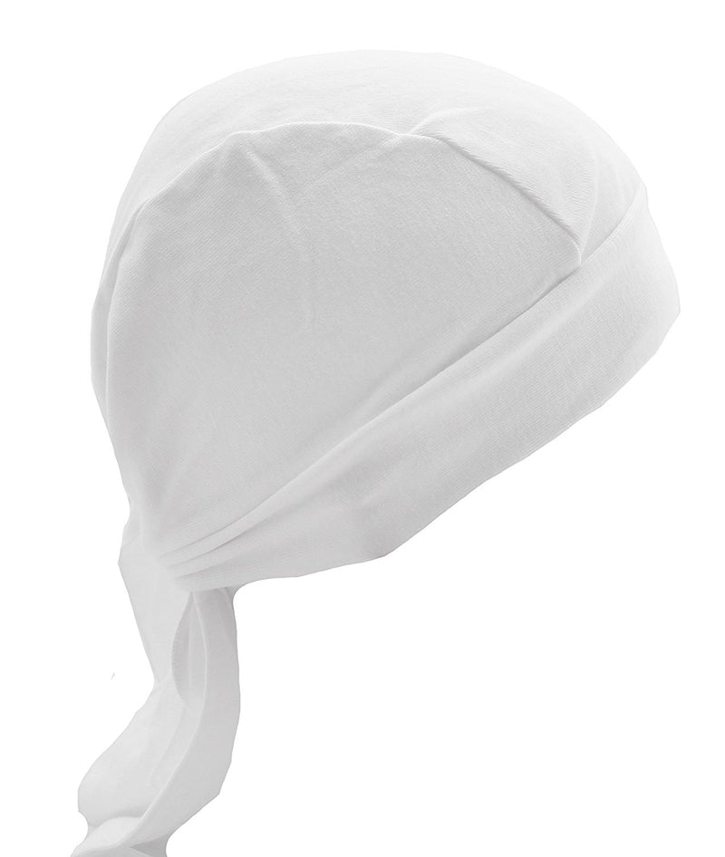 Super Soft Solid White Skull Cap Hat