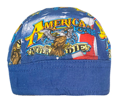 American Legend Never Die Skull Cap Head Wrap